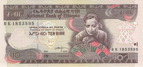 Ethiopia 10 Birr 2000 p.48b